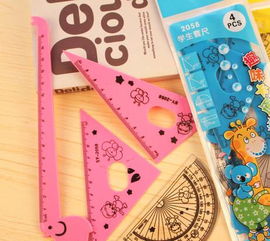 萌趣学习好帮手 韩国创意热销长颈鹿卡通套尺解析与批发指南